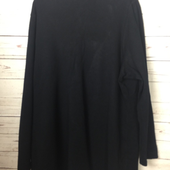 Charter Club Deep Black Open-Front Cardigan - Picture 2 of 5